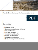 Plan de Desembalse del Embalse Achoma