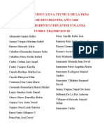 Lista de Estudiantes Transicion 02-2.020NSTITUCIÓN EDUCATIVA TÉCNICA DE LA PEÑA