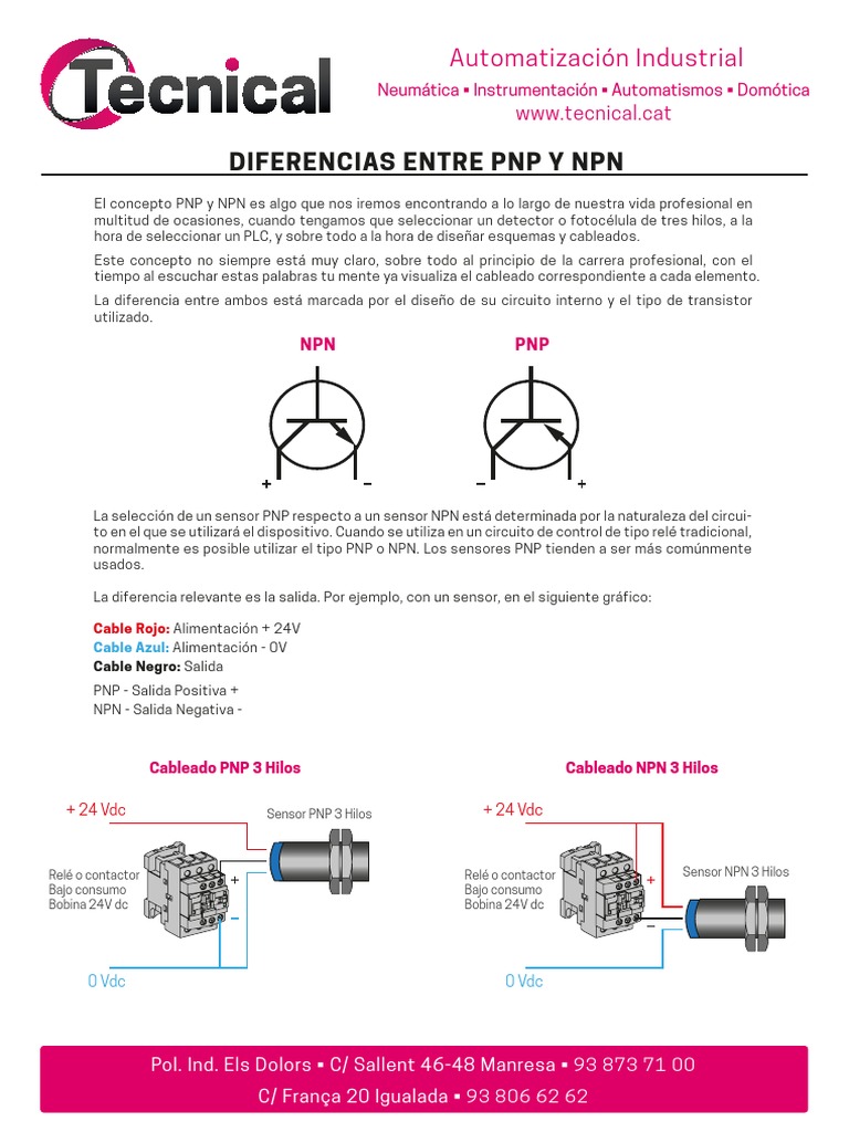 Sensores PNP Y NPN PDF | PDF | Relé | Equipo