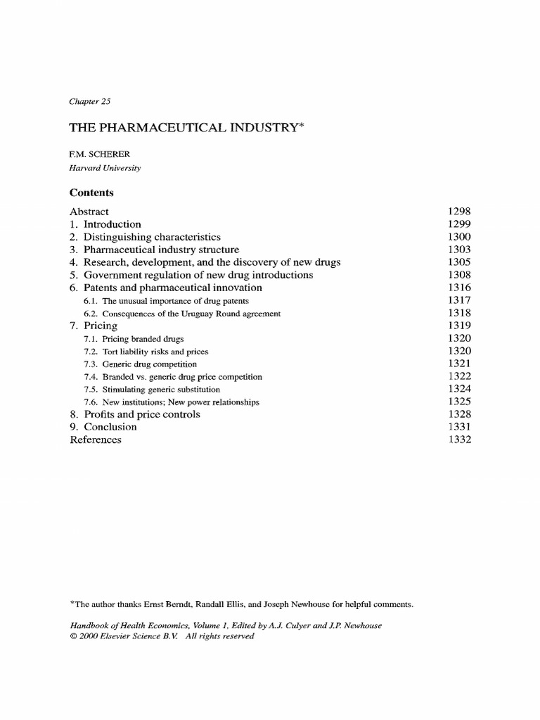 The Pharmaceutical Industry Pdf Prescription Drugs Food And Drug