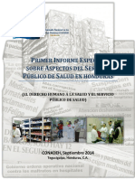 Informe Especial Sobre Aspectos Del Servicio Publico de Salud