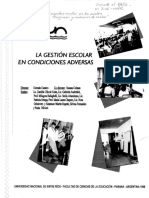 La Gestion Escolar en Condiciones Adversas PDF