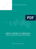 Hábitat Temporal de Emergencia: Universidad de Costa Rica / Facultad de Ingeniería / Escuela de Arquitectura