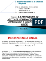 Independencia Lineal