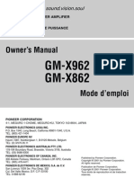 GM-X962 GM-X862: Owner's Manual