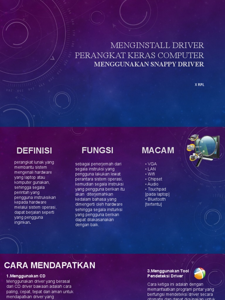 Instalasi Driver dengan Snappy Driver | PDF | Teknologi & Rekayasa