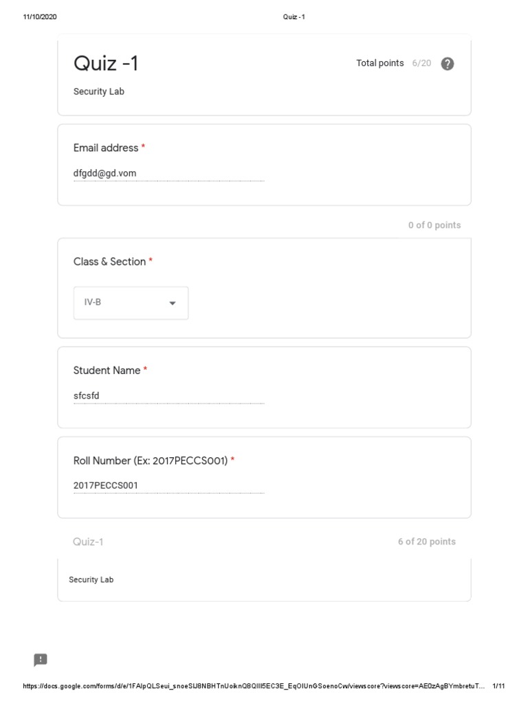 Quiz - 1 PDF | PDF | Cipher | Encryption