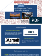 Strategic Management Process in Hospitality Industry: Presented by