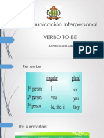 LESSON N°6 VERBO TO BE