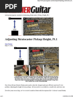 Adjusting Stratocaster Pickup Height PT 1