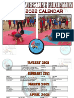 2021 - 2022 Botswana Wrestling Federation Calendar of Events