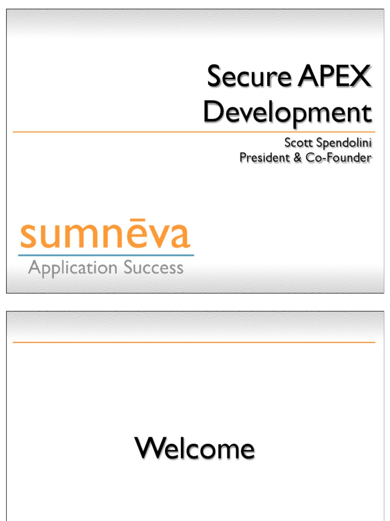 Secure APEX Development | PDF | Information Retrieval | Databases