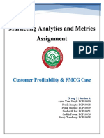Marketing Analytics and Metrics Assignment: Customer Profitability & FMCG Case