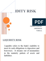 Liquidity Risk: Presented By: Abhishek Vishal