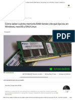 Cómo saber cuánta memoria RAM tienes y de qué tipo es, en Windows, macOS y GNU_Linux