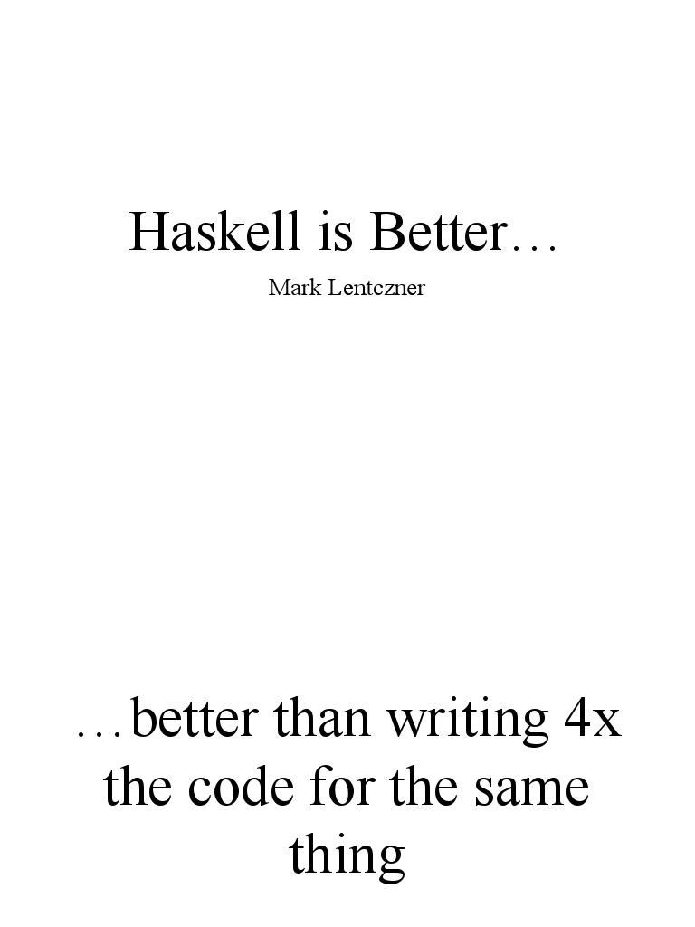 Haskell: Efficient Coding Advantages | PDF