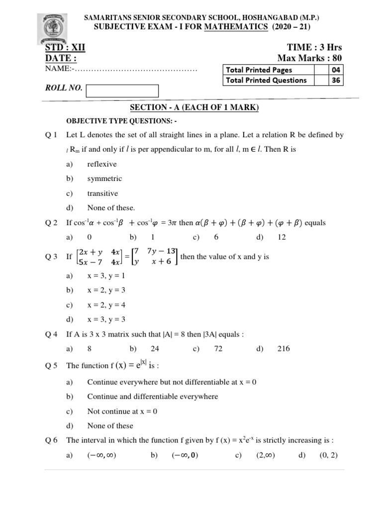 Subjective Exam for Mathematics Analyzing Questions from Samaritans