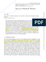 Translanguaging As A Practical Theory of Language: Li Wei