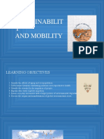 Sustainabilit Y and Mobility