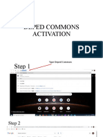 Steps Activation Deped Commons