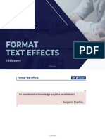 9.1 Text Effects