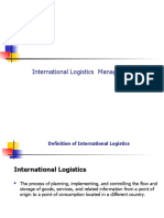 International Logistics Management Definition