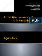 Activități Economice În Europa Și În România
