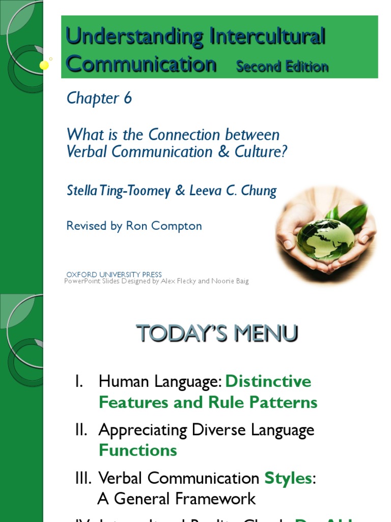 Chapter 6 - What Is The Connection Between Verbal Communication and ...