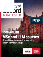 100% Online: MSC and LLM Courses
