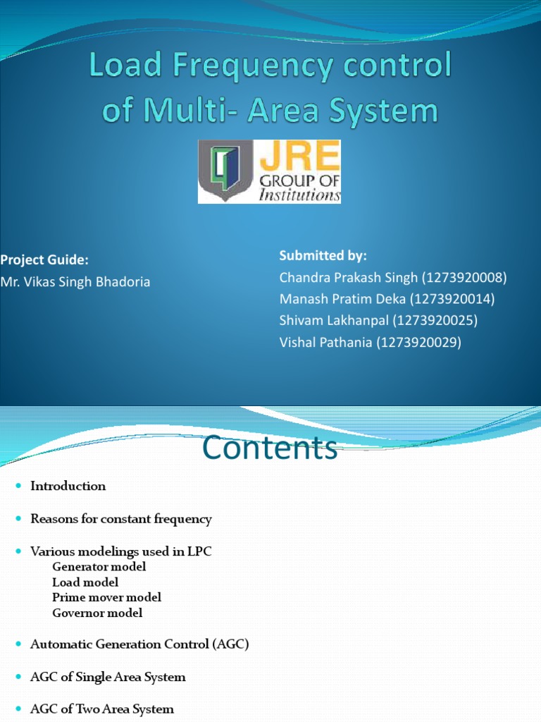 Submitted By Project Guide Pdf Electric Generator Control Theory