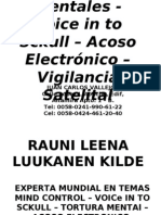 Caso de Acoso Electronico - Voice in To Sckull - Tortura Mental