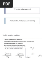 Operations Management - Facility Location and Layout PDF