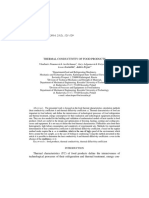 Thermal Conductivity of Food Products