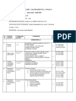 Planificare Calendaristica Anuala Clasa A VII A