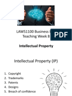 Teaching Week 8 - Intellectual Property Law