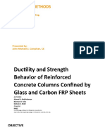 Ductility and Strength Behavior of Reinforced Concrete Columns Confined by Glass and Carbon FRP Sheets