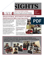 Insights: Inaugural Student Symposium