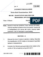 Programme Term-End Examination, 2019: No. of Printed Pages: 4