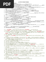 Active Tense Forms: Put The Verbs Into The Correct Form