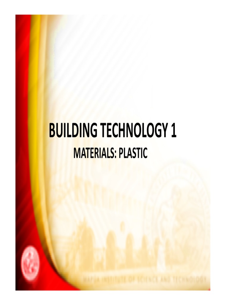 Plastic Materials in Building Technology | PDF | Plastic | Polyvinyl ...
