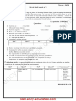 Dzexams 3am Francais d1 20190 375415 PDF