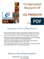 Fundamental Research Of: CCL Products