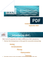 BVC Corporate Presentation - Sep 2010 V2.0