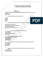 Anna University Important Questions: Ie 6605 - Production Planning and Control