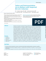 Neonatal Resuscitation and Postresucitation Care of Infants Born To Mothers With Suspected or Confirmed Sars Cov 2 Infection