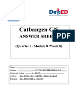 Catbangen C/S: Answer Sheets