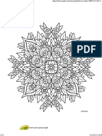 Crayola Flower Mandala Printable Coloring Page
