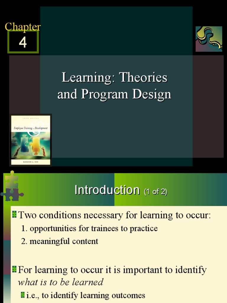 C4 - Learning Theories and Program Design | PDF | Goal Setting | Motivation