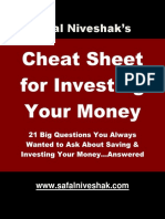 Safal Niveshak's Cheat Sheet for Investing Money