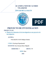 PROYECTO DE INVESTIGACION Milagros